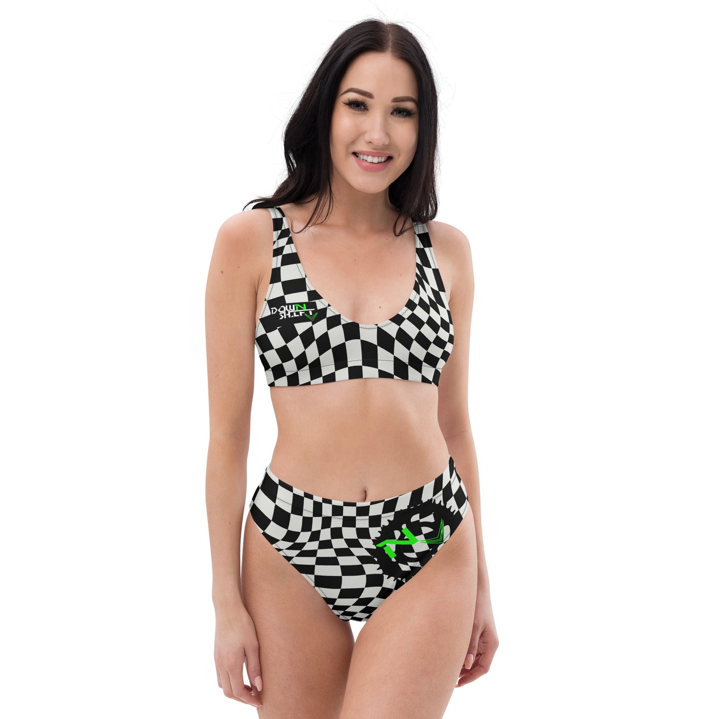 Recycled high-waisted bikini