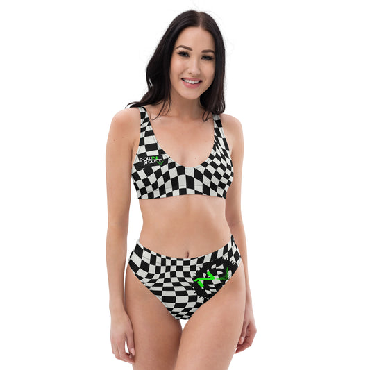 Recycled high-waisted bikini