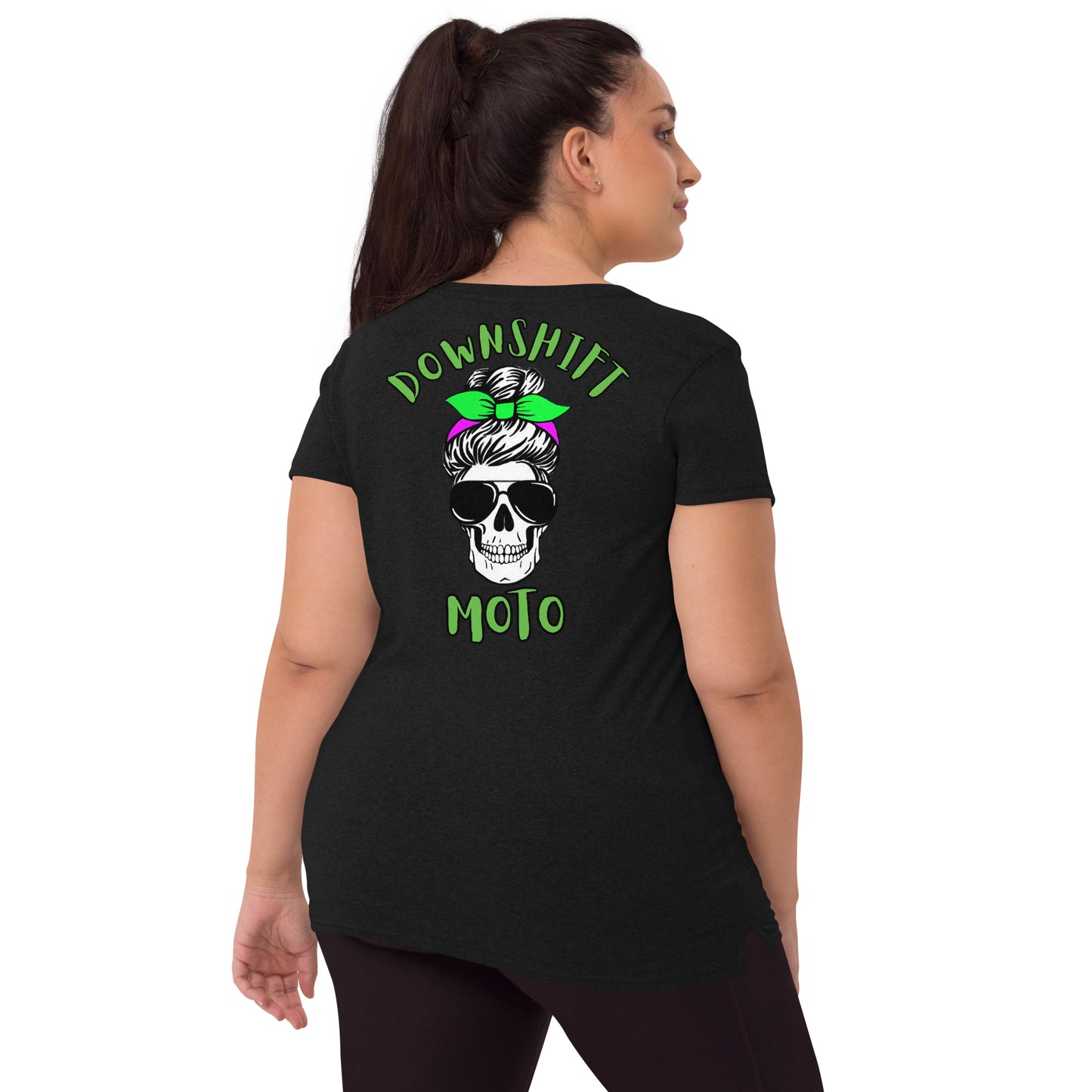 Women’s Big Skull v-neck t-shirt