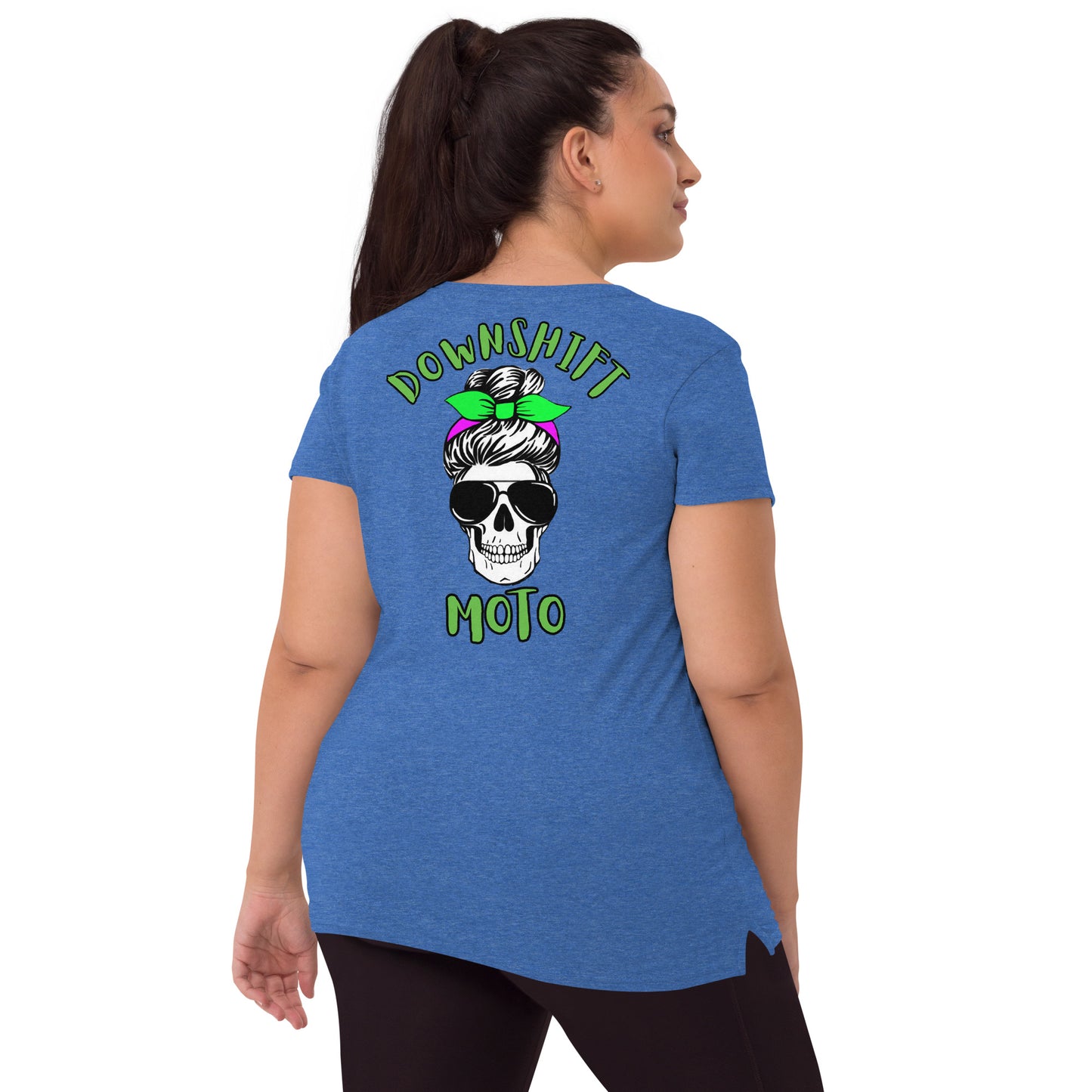 Women’s Big Skull v-neck t-shirt