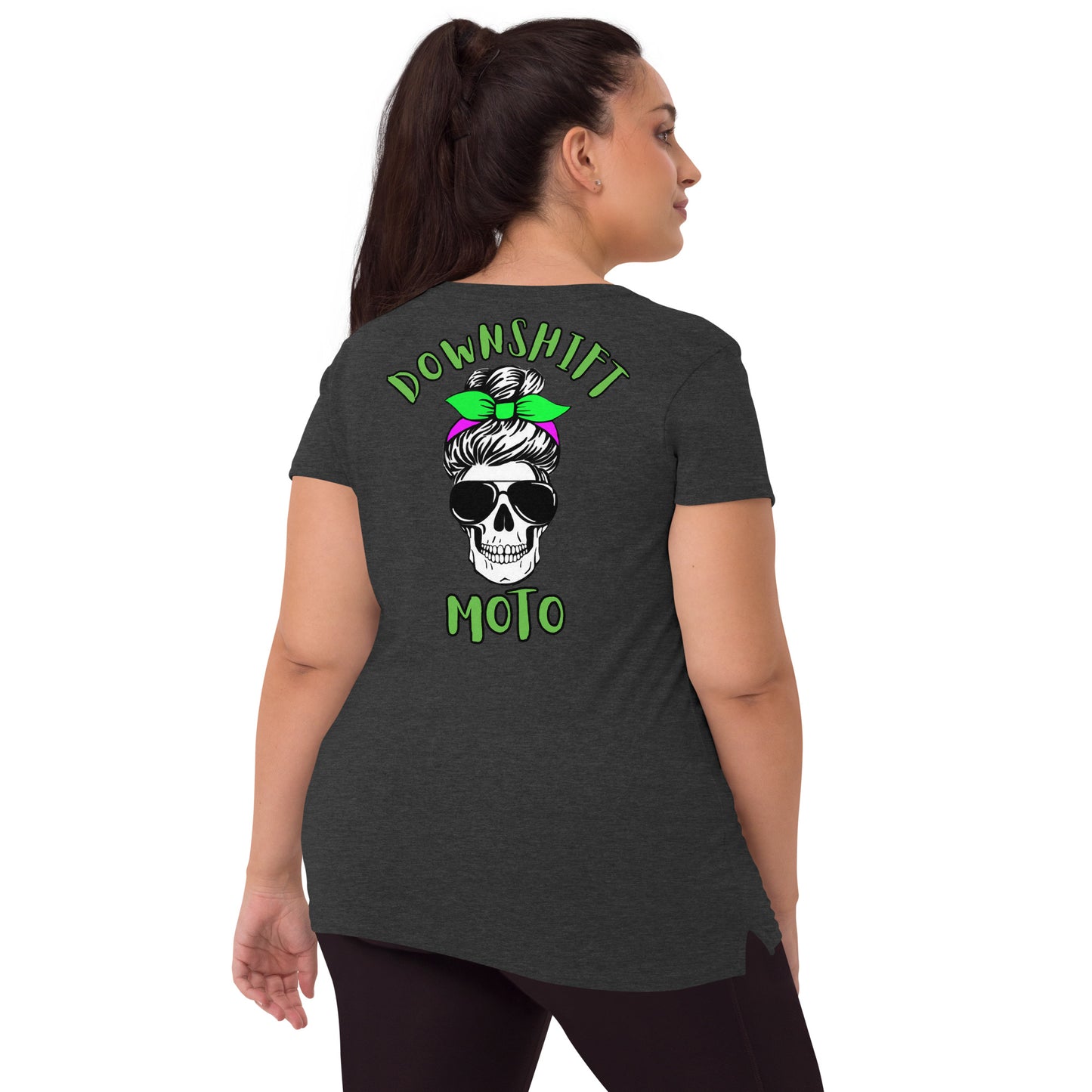 Women’s Big Skull v-neck t-shirt