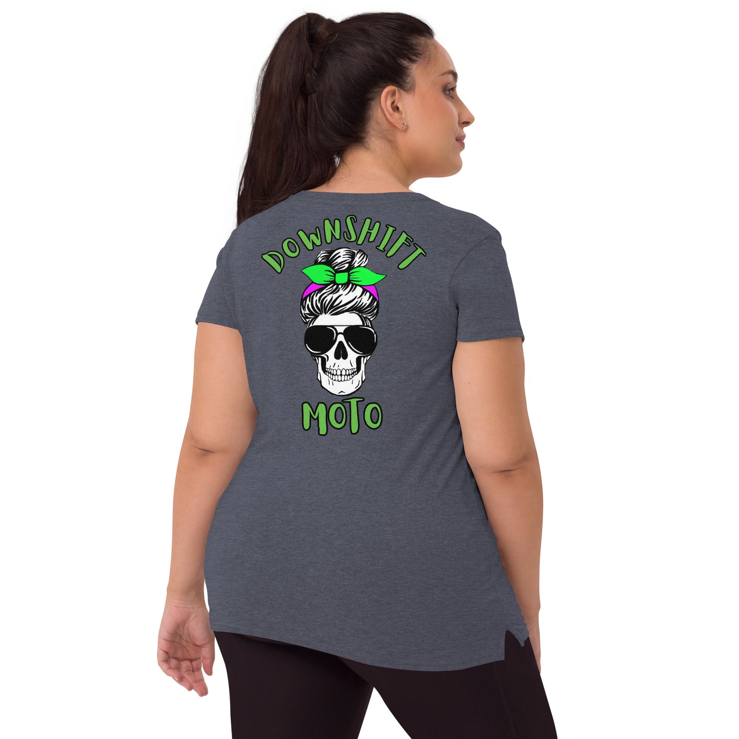 Women’s Big Skull v-neck t-shirt