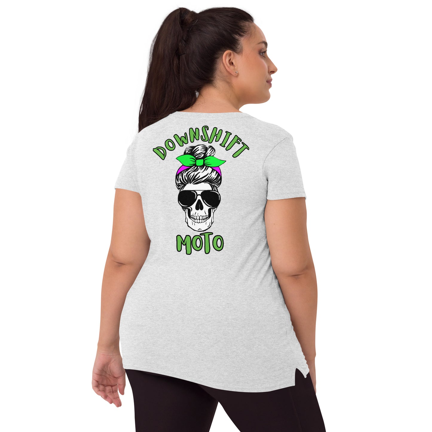 Women’s Big Skull v-neck t-shirt